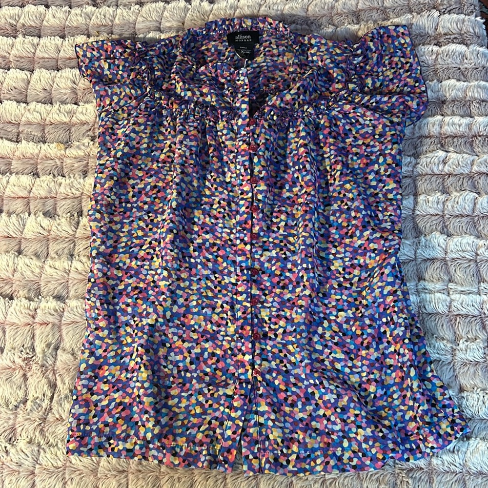 Allison button down soft blouse size small